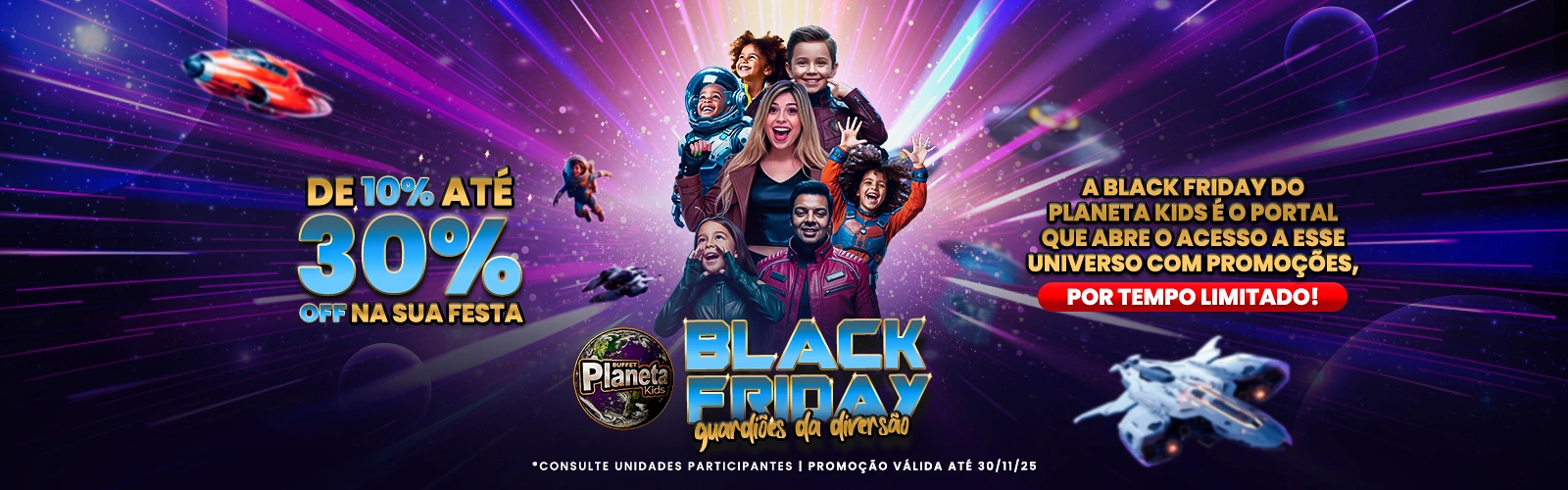 Black Friday com até 30% de desconto